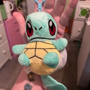 Pokémon Squirtle clip on plush